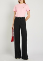 Jacquemus Le T-shirt Gros Grain Logo Cotton T-shirt Pink