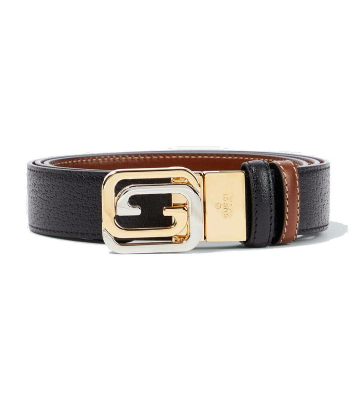 Photo: Gucci Reversible double G leather belt
