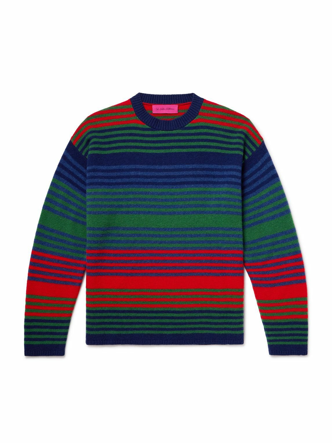 Cav Empt - Striped Waffle-Knit Cotton Sweater - Men - Gray Cav Empt