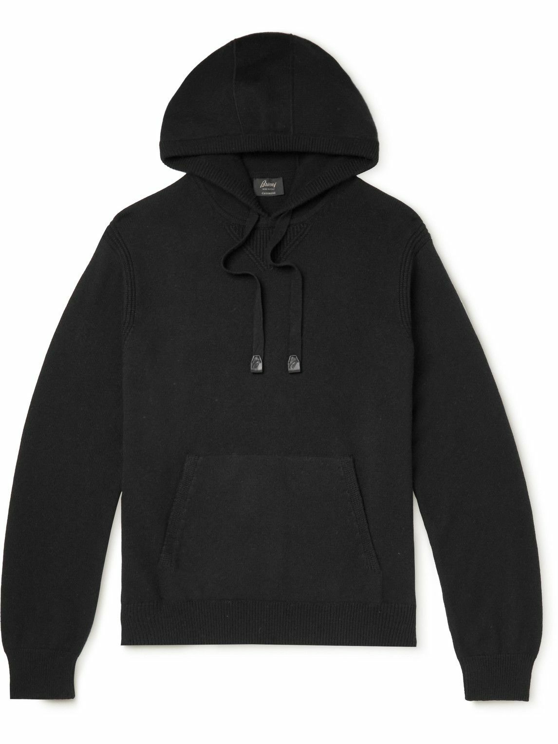 Brioni Cashmere Hoodie Black Brioni