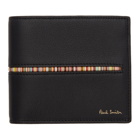 Paul Smith Black Multistripe Insert Wallet