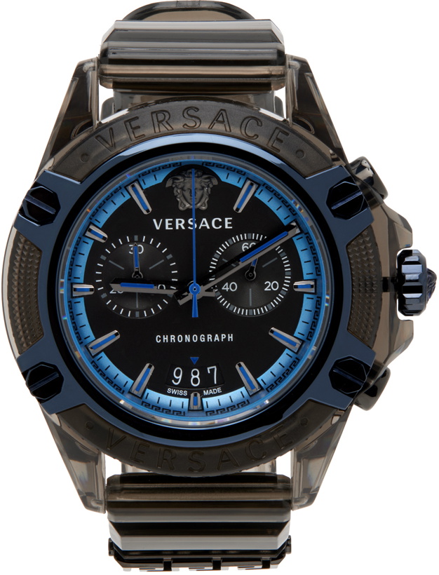 Photo: Versace Black & Navy Icon Active Watch