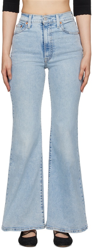 Photo: Levi's Blue Ribcage Bell jeans