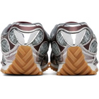 Bottega Veneta Burgundy & Silver Orbit Sneakers