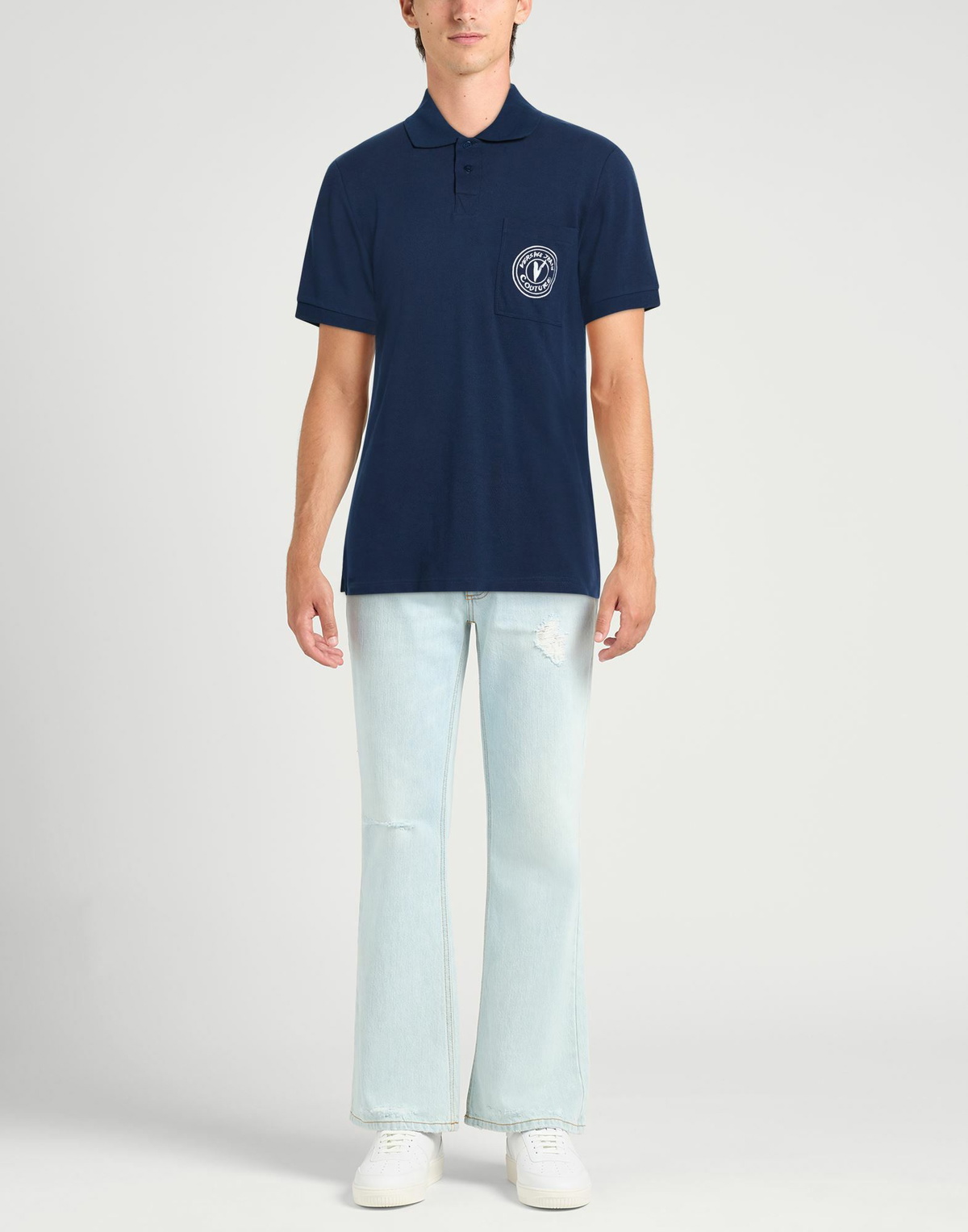 Versace Jeans Couture Mens Polo shirt in Navy