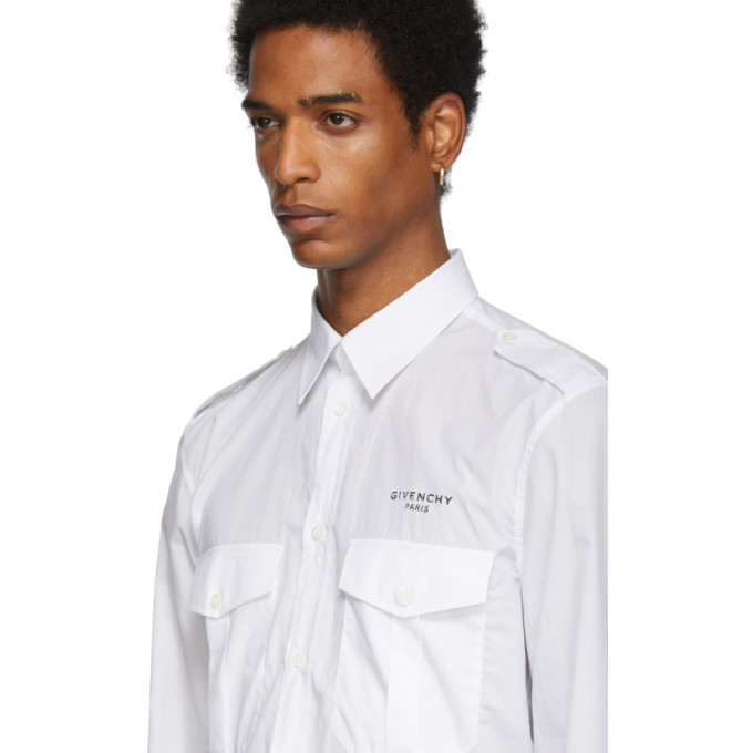 Givenchy white 2024 long sleeve shirt