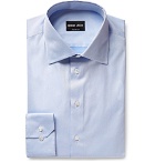 Giorgio Armani - Light-Blue Cotton-Twill Shirt - Men - Light blue