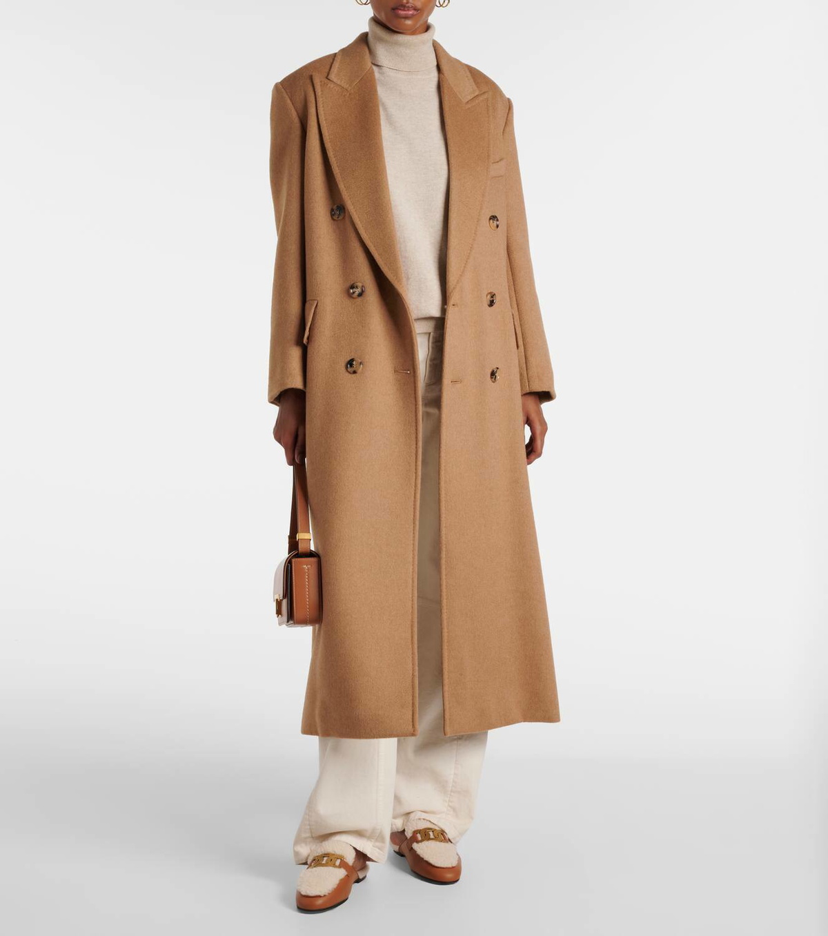 Tod's Catena shearling-lined leather slippers