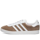 Adidas Gazelle 85 Sneakers in Earth Strata/White/Gold Met.