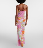 Pucci Orchidee silk twill maxi dress
