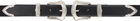 Toga Pulla Black Double Buckle Wide Belt