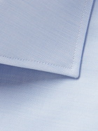 Zegna - Light-Blue Trofeo Slim-Fit Cutaway-Collar Cotton-Poplin Shirt - Blue