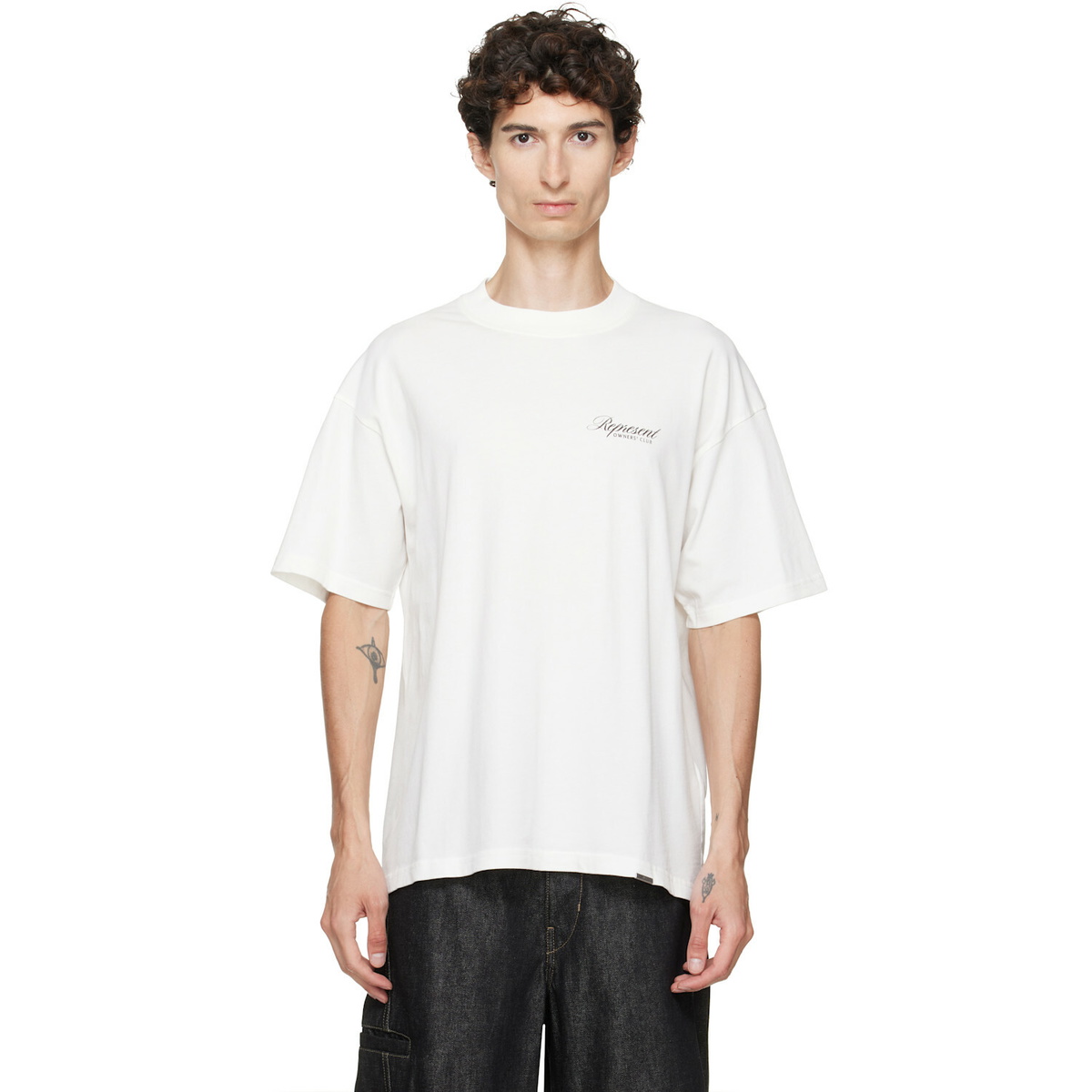 Represent White Print 'Owners Club' T-shirt
