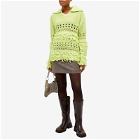 Andersson Bell Women's Loches Polo Sweater in Lime