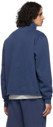 Les Tien Blue Half-Zip Yacht Sweatshirt