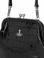 VIVIENNE WESTWOOD - Vivienne's Croc Embossed Leather Clutch