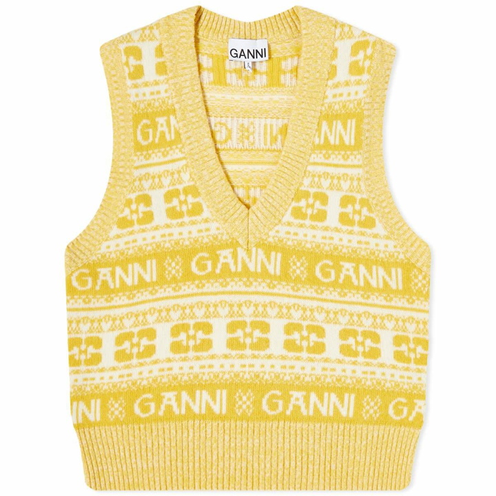Photo: GANNI Women's Logo Vest in Maize
