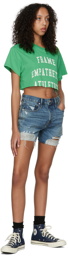 FRAME Blue Denim Shorts