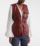 Dorothee Schumacher Broken Shine leather vest