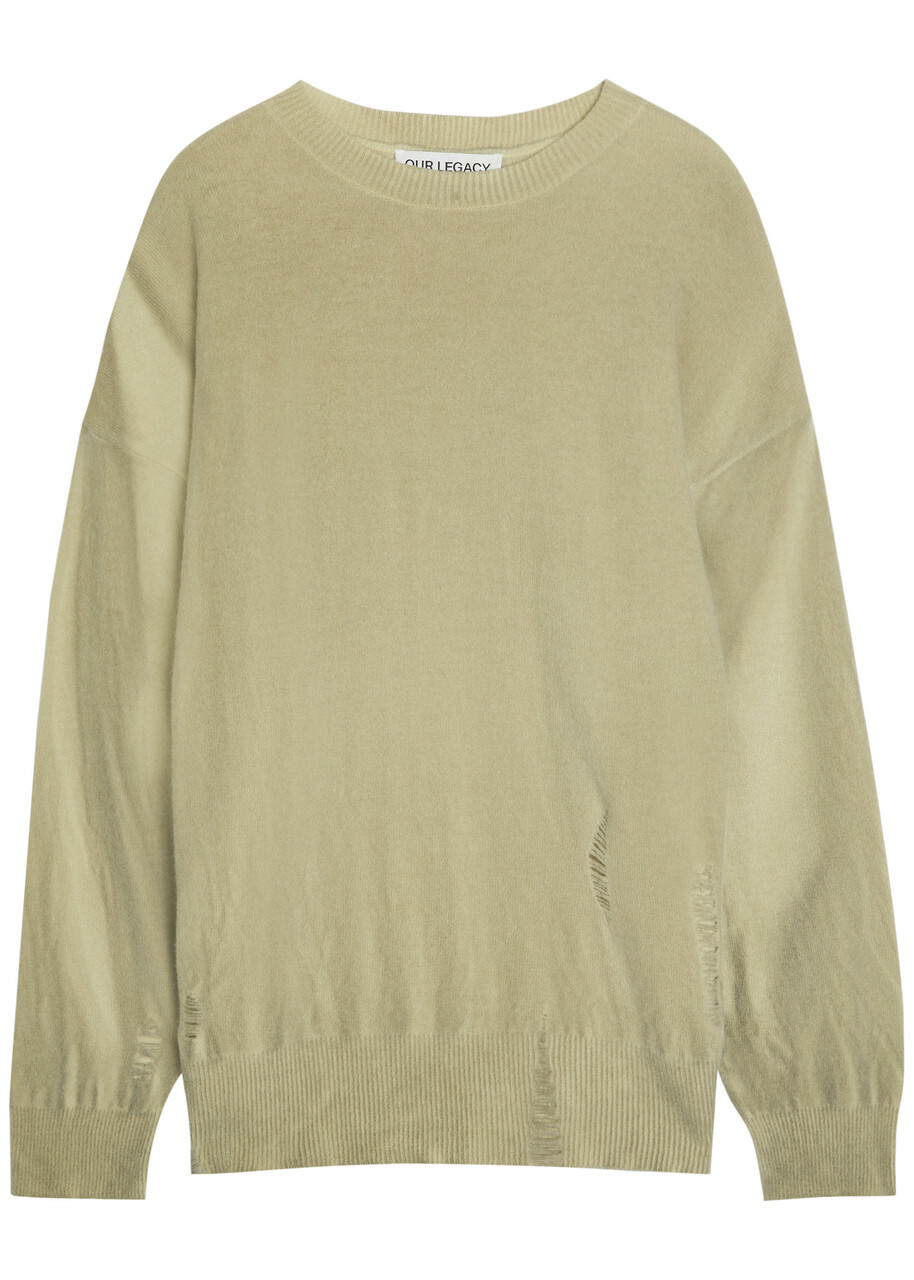 【最終価格】OUR LEGACY SONAR V-NECK 46 OUR LEGACY Gray Sonar V-Neck Sweater Our Legacy
