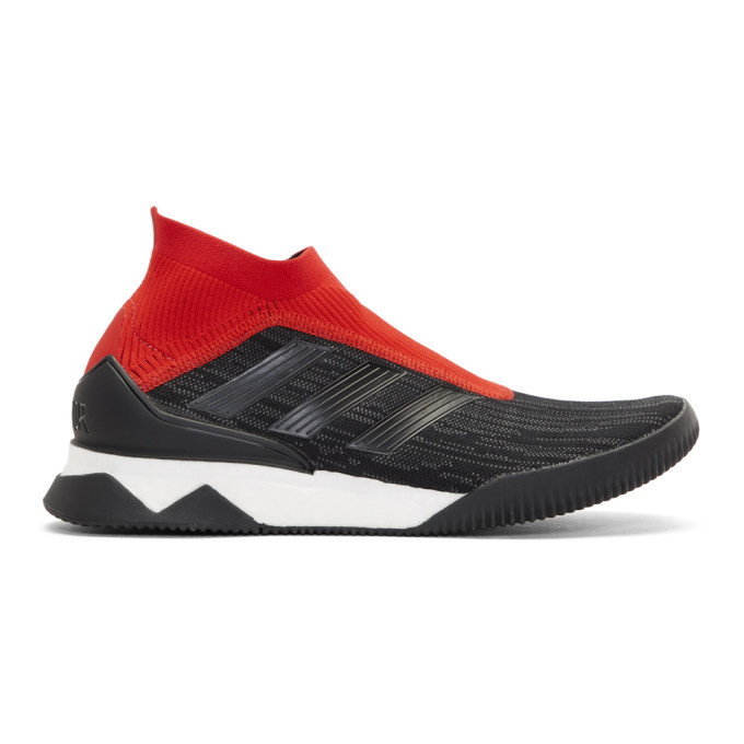 Photo: adidas Originals Black and Red Predator Tango Sneakers