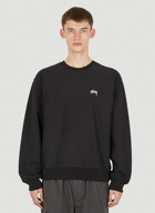 Stüssy - Logo Embroidery Sweatshirt in Black