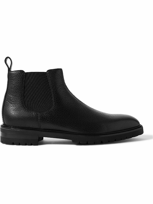 Photo: Manolo Blahnik - Brompton Full-Grain Leather Chelsea Boots - Black
