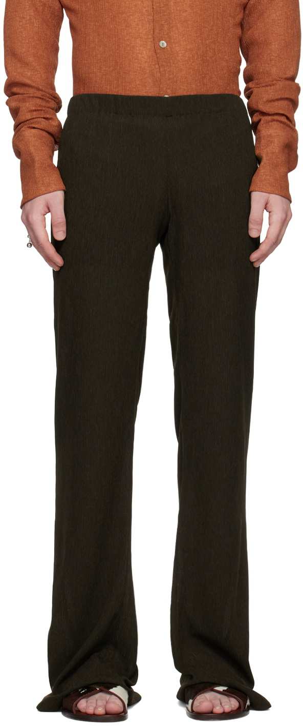 Ludovic de Saint Sernin Brown Mermaid Trousers