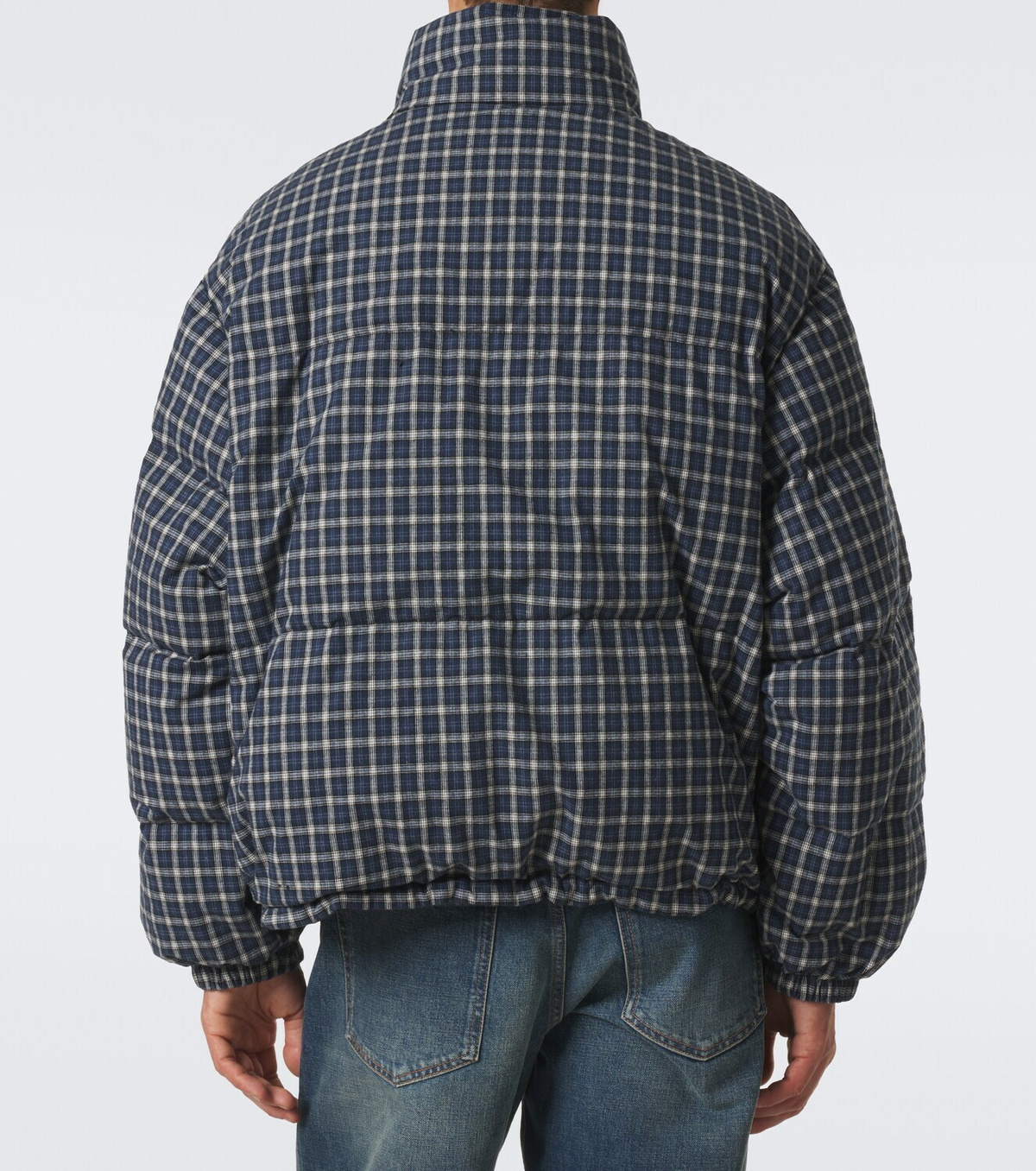 Miu Miu Reversible cotton flannel down jacket