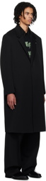 Jil Sander Black Hardware Coat