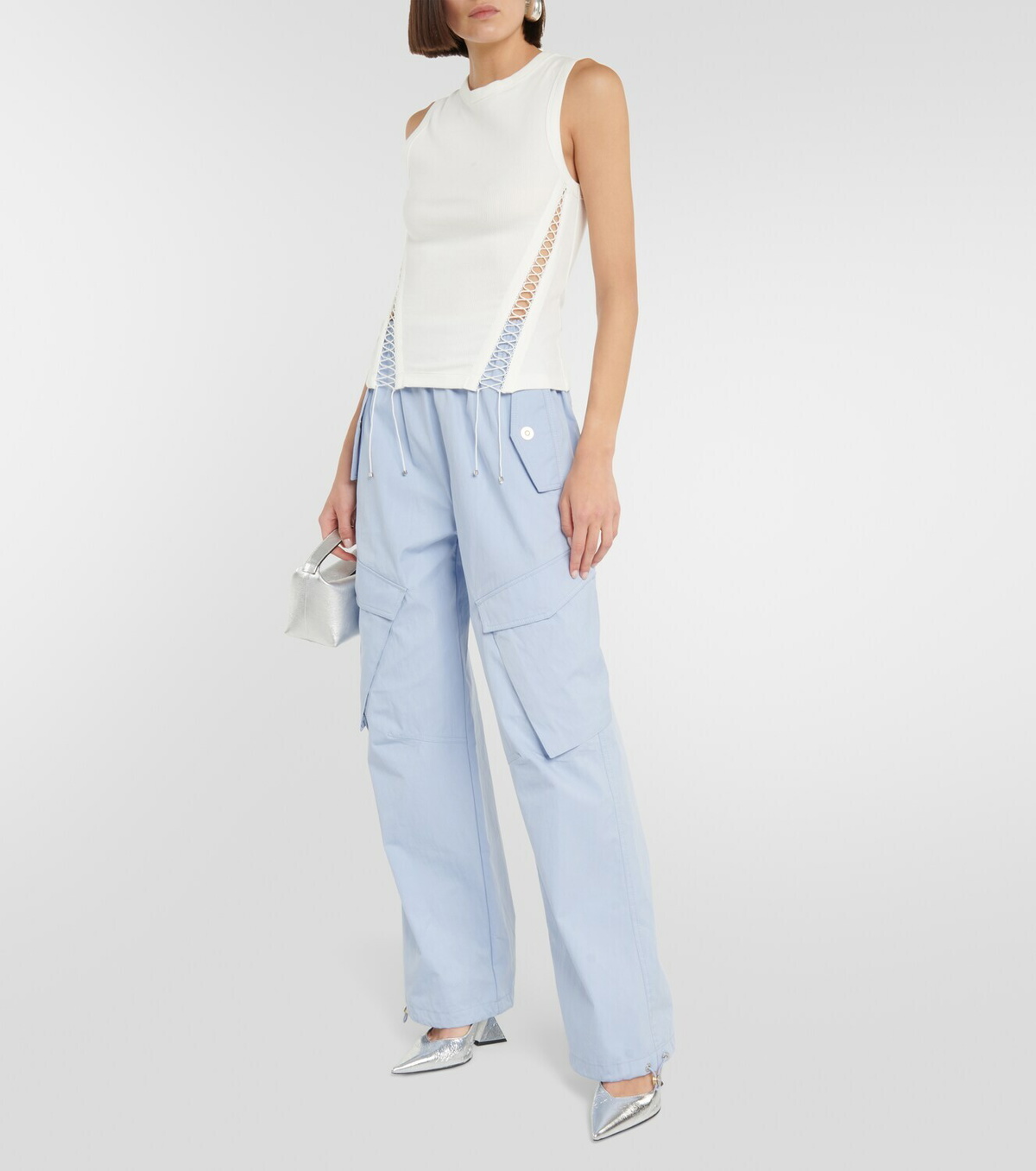 Dion Lee Cutout cotton-blend top
