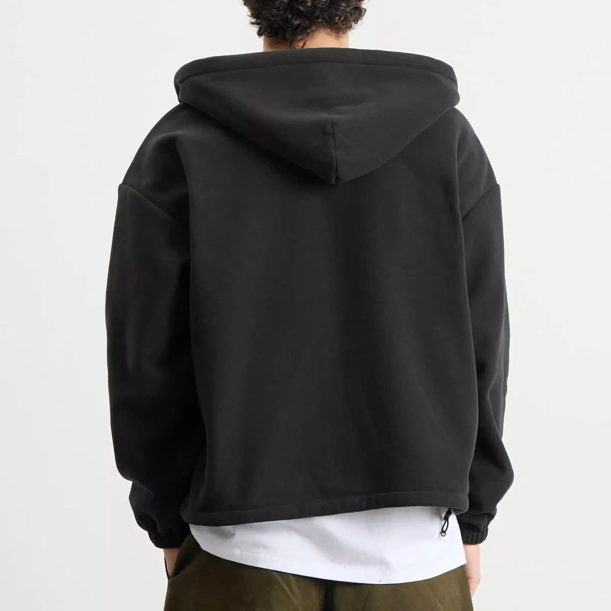TTT MSW Men's Polartec Logo Fleece Hooded Jacket in Black