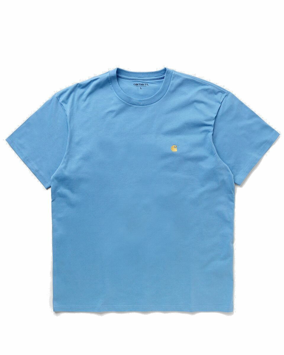 Photo: Carhartt Wip Chase T Shirt Blue - Mens - Shortsleeves