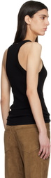 TOM FORD Black Fine Merino Rib Tank Top