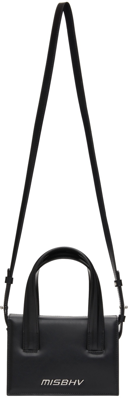MISBHV Taupe & Black Mini Monogram Shoulder Bag in Metallic