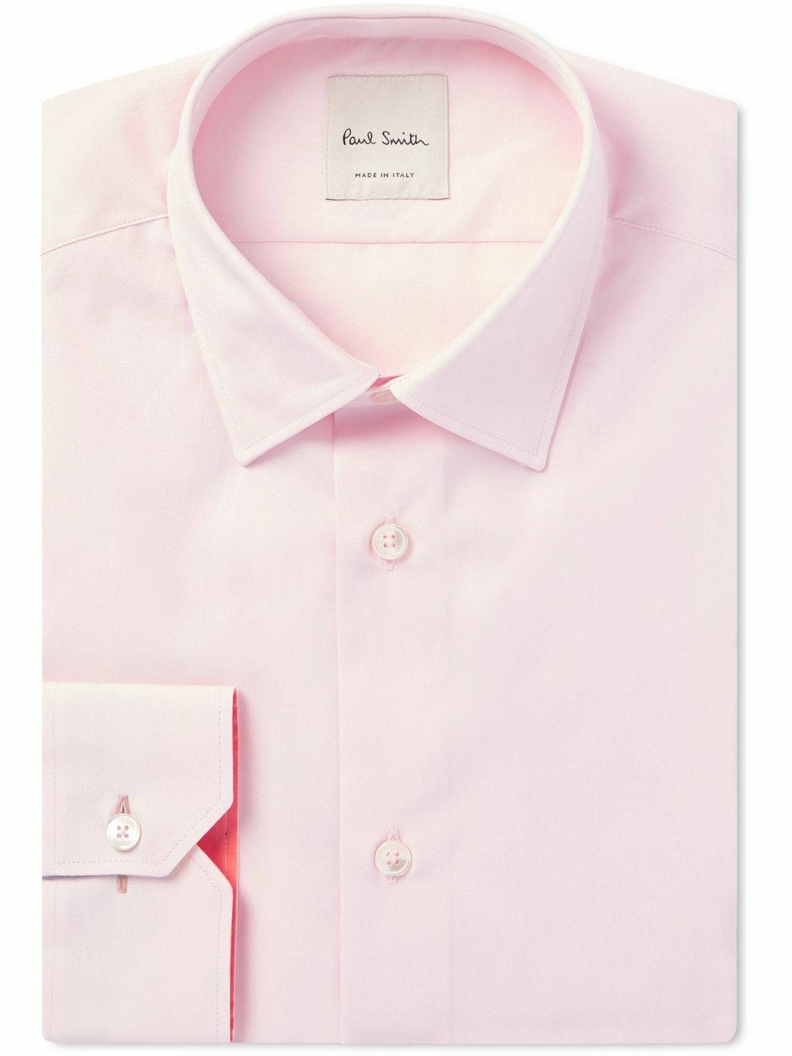 Paul Smith - Slim-Fit Cotton-Poplin Shirt - Pink Paul Smith