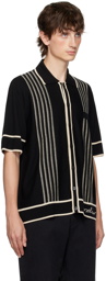 Moschino Black Intarsia Shirt