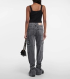 7 For All Mankind x Chiara Biasi Belted Cargo low-rise cargo jeans