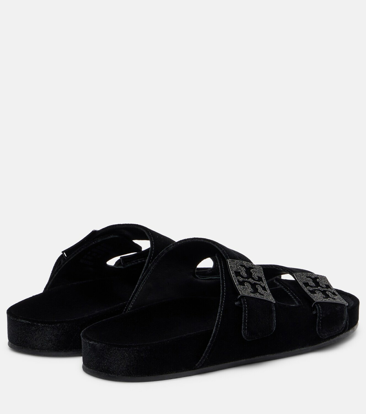 Tory Burch Mellow embellished velvet slides
