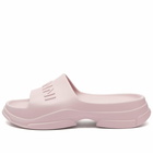 GANNI Women's Light Weight Pool Slide in Chalk Pink