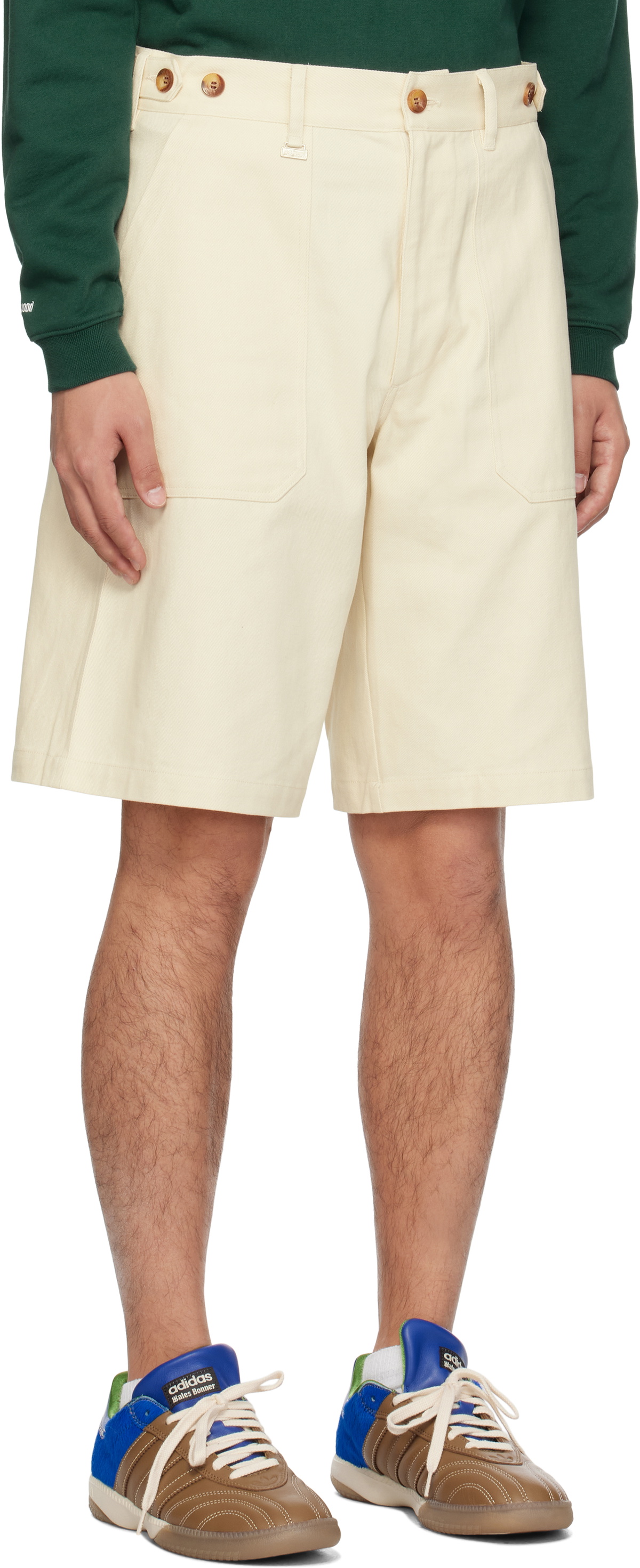 Metalwood Studio Beige Walk Shorts