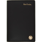 Paul Smith Black Signature Stripe Pivot Card Holder