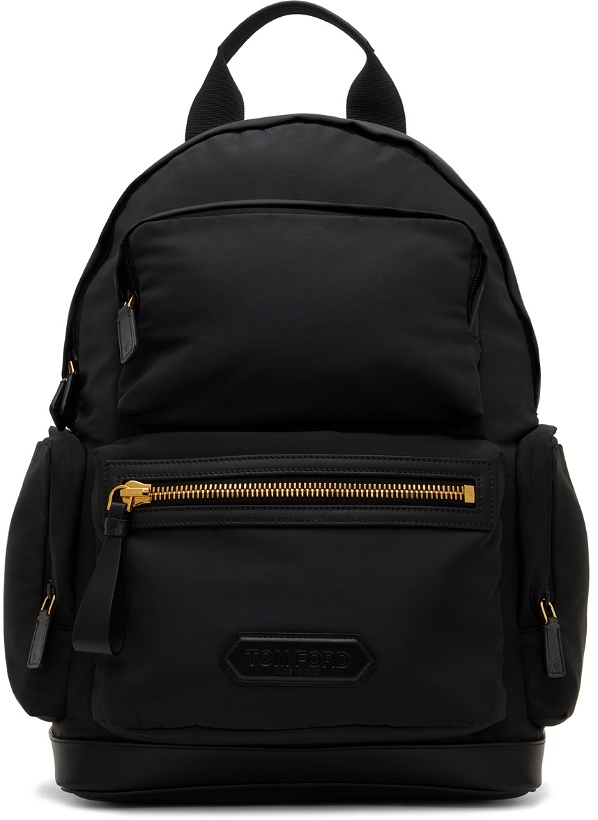 Photo: TOM FORD Black Multi-Compartment Backpack