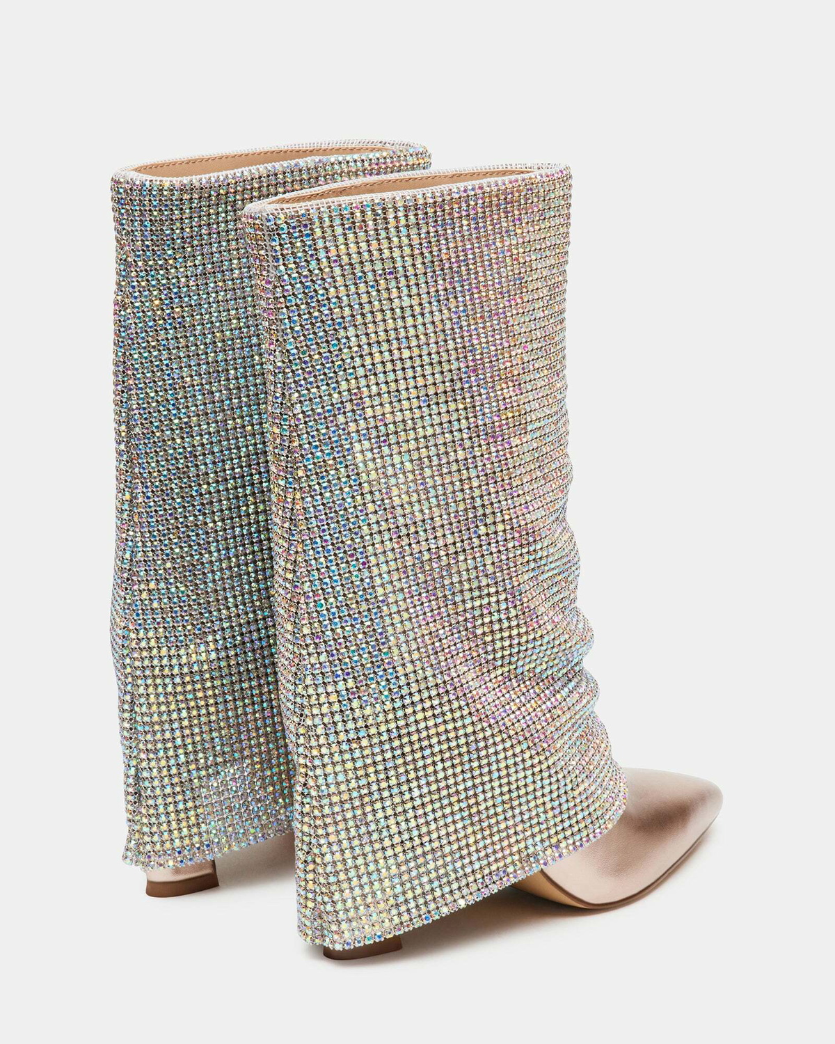 Steve Madden Sparkle Booties in Silver