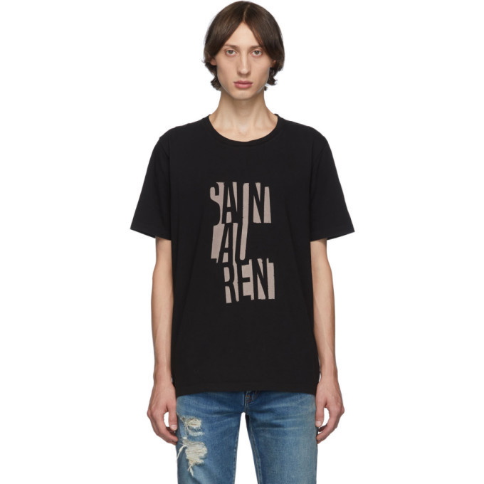 Photo: Saint Laurent Black Poster T-Shirt