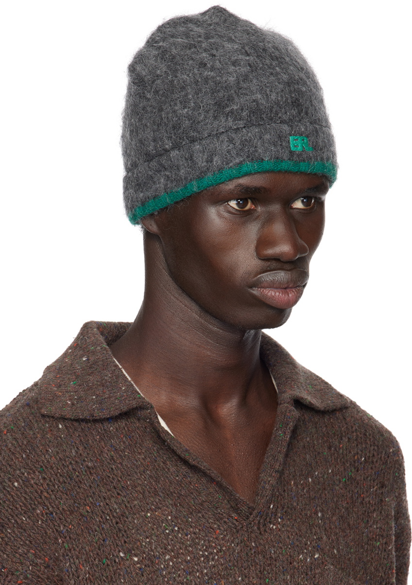 ERL Gray Pilling Overwashed Beanie ERL