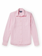 Vilebrequin - Caroubis Logo-Embroidered Linen Shirt - Pink
