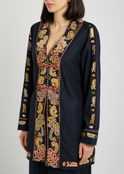 Bode Feather Runner Embroidered Cotton-blend Jacket Multicoloured 1