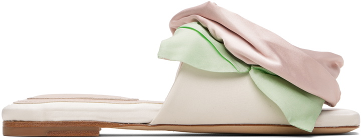 Photo: Simone Rocha White & Pink Pressed Rosette Slides