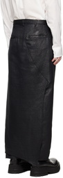 Sulvam Black Glitter Trousers